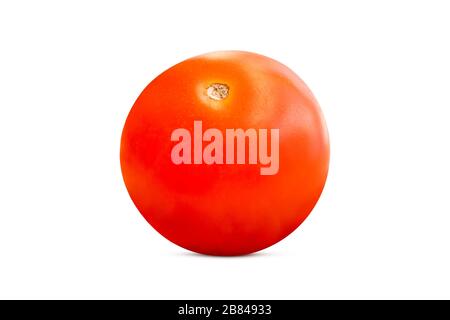 Tomato isolate, tomatoes on a white background. small cherry tomato Stock Photo