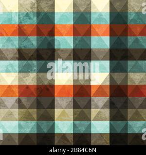 vintage grunge triangle seamless Stock Vector