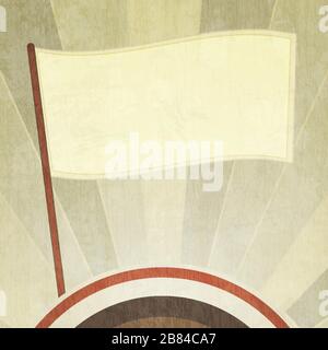 vintage flag background with grunge effect Stock Vector