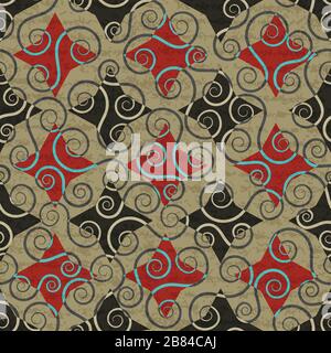 vintage floral seamless pattern Stock Vector