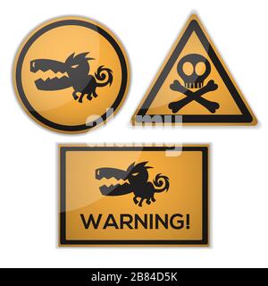 warning signs Stock Vector