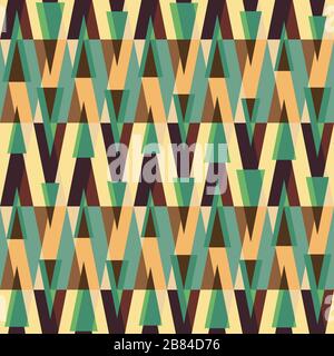 vintage triangle seamless pattern Stock Vector