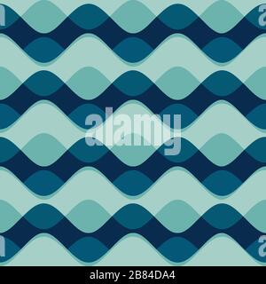 wave seamless pattern Stock Vector