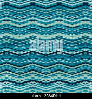 wave zigzag seamless pattern Stock Vector