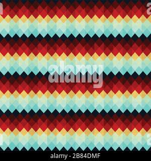 vintage zigzag seamless pattern Stock Vector