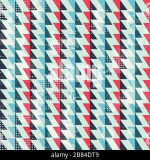 zigzag lines seamless pattern Stock Vector