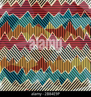 zigzag seamless pattern Stock Vector