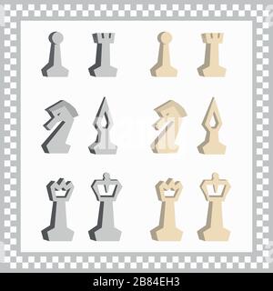 abstract chessmen Stock Vector