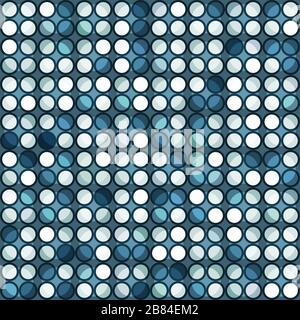 abstract blue circle seamless Stock Vector