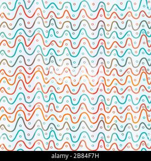 abstract colored lines seamless pattern Stock Vector