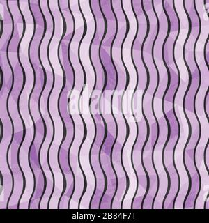 abstract curves seamless pattern with grunge effect Stock Vector