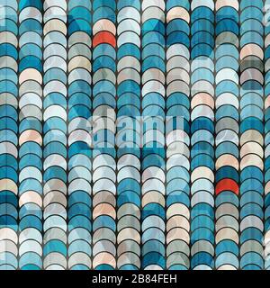 abstract blue circle pattern Stock Vector