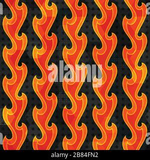abstract fire seamless Stock Vector