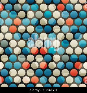 abstract glass blue circle seamless Stock Vector
