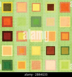 abstract green square seamless Stock Vector