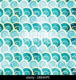 abstract spiral seamless pattern Stock Vector