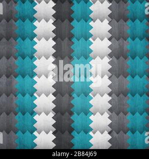 abstract zigzag seamless pattern with grunge effect Stock Vector