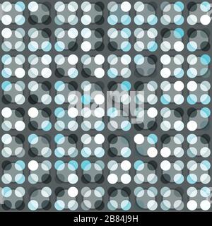 blue circle seamless pattern Stock Vector