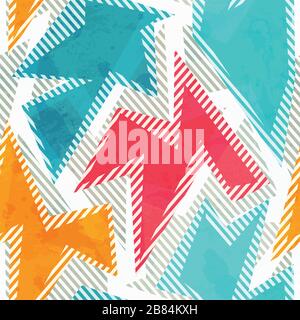 bright geometric seamless pattern Stock Vector