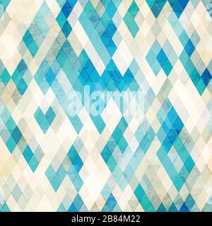 blue romb grunge seamless Stock Vector