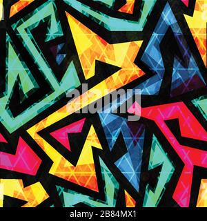 bright geometric seamless pattern Stock Vector