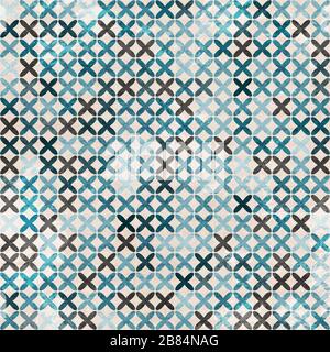 cloth blue seamless pattern Stock Vector