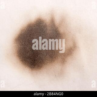 Close up shot of burnt paper Stock Photo