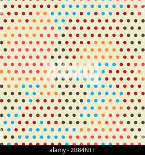 colored points seamless pattern Stock Vector