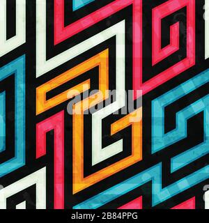 colored spiral seamless pattern Stock Vector