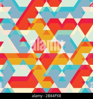 colored star seamless pattern Stock Vector