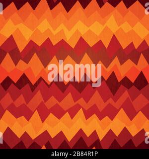 fire colored zigzag seamless pattern Stock Vector