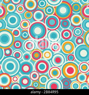 colored circle seamless pattern Stock Vector