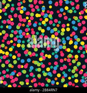 colored points seamless pattern Stock Vector