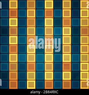 gold tiles seamless pattern Stock Vector