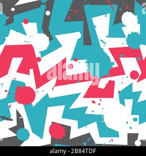 graffiti stripes with blob effect Stock Vector