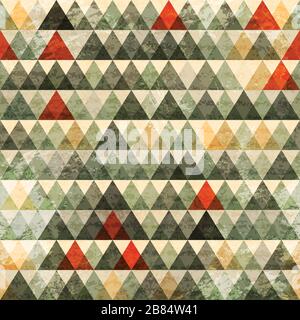 grunge triangle seamless pattern Stock Vector
