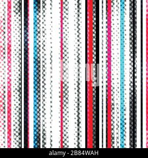 grunge stripes seamless texture Stock Vector
