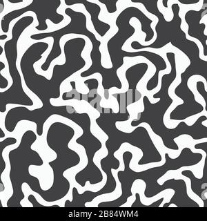 monochrome blots seamless pattern Stock Vector