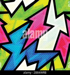 graffiti seamless pattern Stock Vector