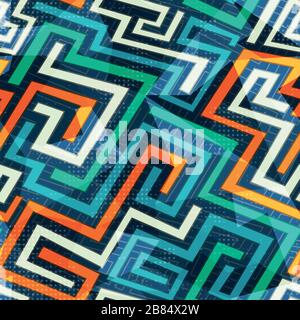 modern lines seamless pattern Stock Vector
