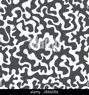 monochrome blots seamless pattern Stock Vector