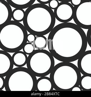 monochrome hole seamless pattern Stock Vector