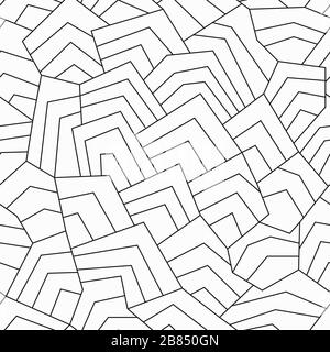 monochrome ancient seamless pattern Stock Vector