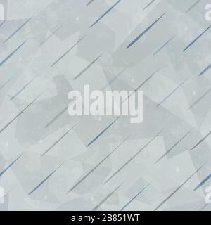 rain seamless pattern with grunge effect Stock Vector