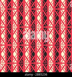 red ancient seamless pattern Stock Vector