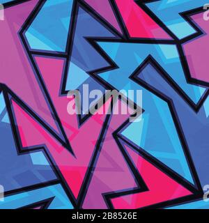 purple geometric seamless texture Stock Vector