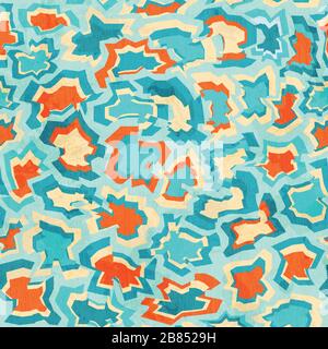 piece seamless pattern with grunge effect Stock Vector