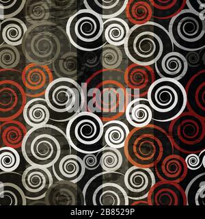 retro spiral seamless Stock Vector