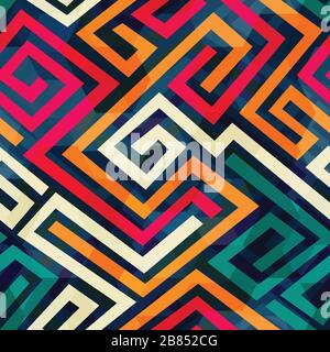 retro spiral seamless pattern Stock Vector