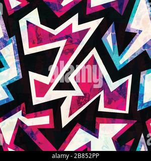 ruby color geometric seamless pattern Stock Vector